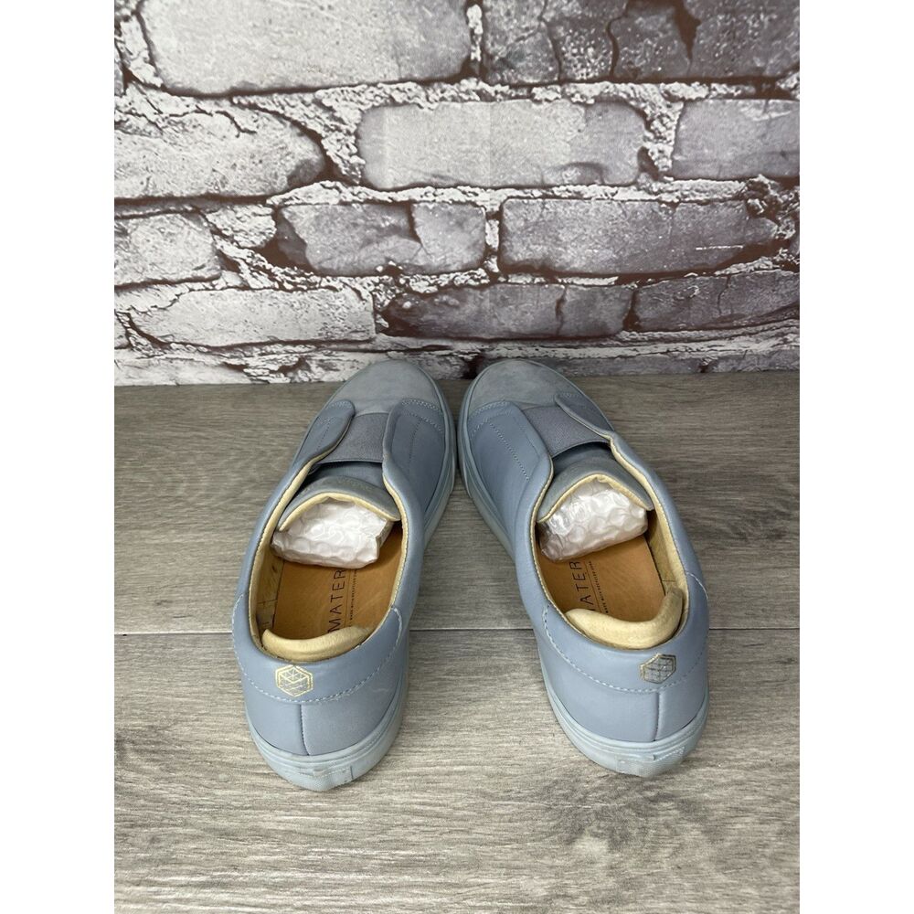 Alma Mater Blue Leather Slip On Casual Sneakers Shoes Women’s Sz 37EU/6.5M US - Picture 6 of 16
